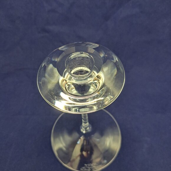 Kosta Boda Fanfare Clear Glass Single Light Candlestick Holder 7 inch - Picture 5 of 11